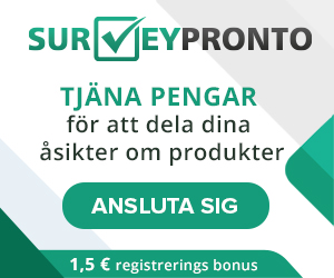 Få $2 i registreringsbonus direkt hos Survey Pronto