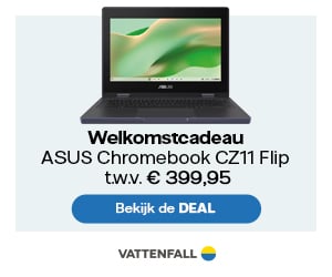 Welkomscadeau Vattenvall Asus Chromebook