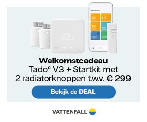 Welkomscadeau Vattenvall Tado V3