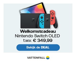 Welkomscadeau Vattenvall Nintendo Switch