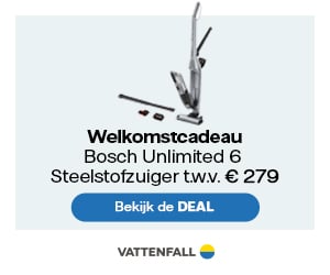 Welkomscadeau Vattenvall Bosch Steelstofzuiger