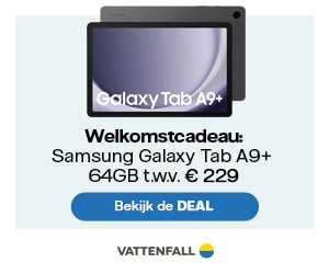 Welkomscadeau Vattenvall Samsung Tab A9+